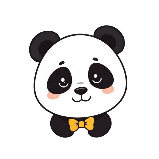 Smiling panda
